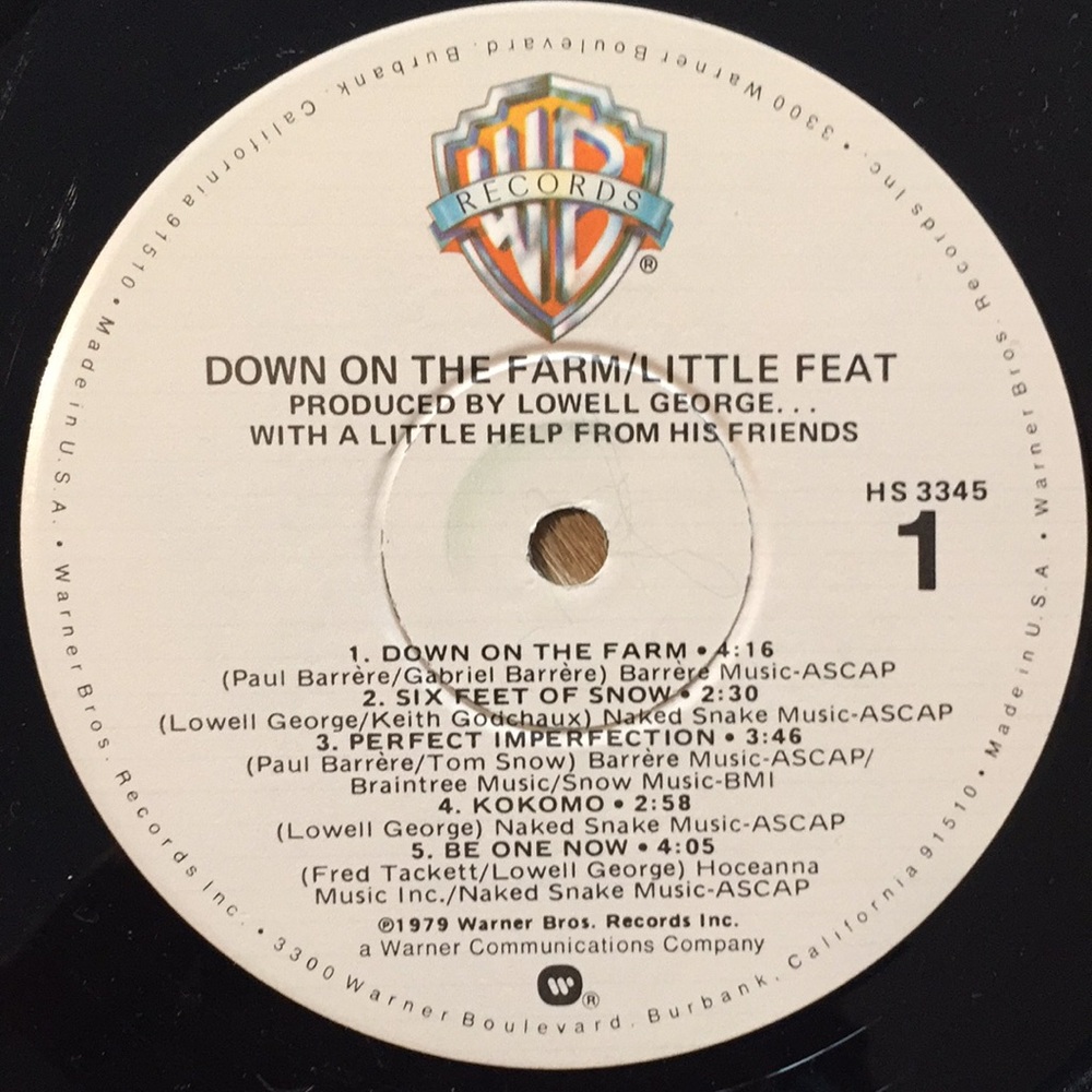 Little Feat - “Down On The Farm” Vinyl LP - Picture 4 of 5